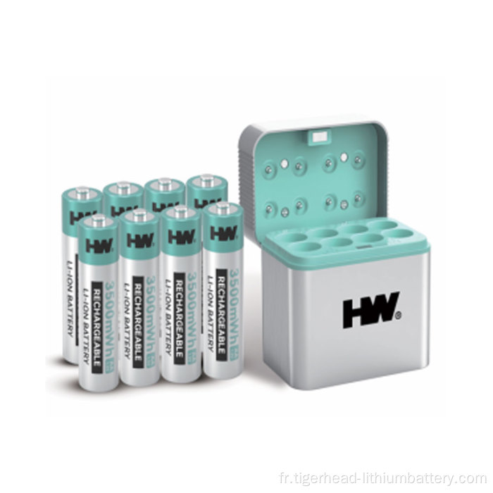 4 piles au lithium rechargeables AAA 1,5 V